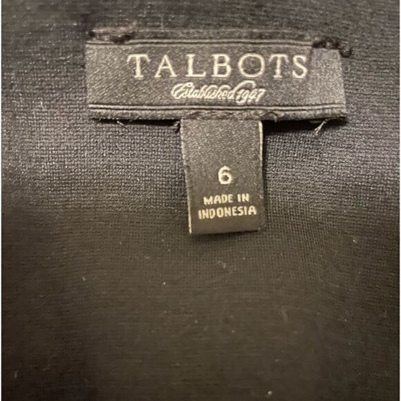TALBOTS black dress 6 - Picture 4 of 5